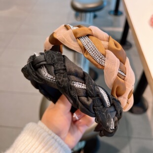 麻花辫发箍女宽头箍短发发卡网红2021年新款高端2022高颅顶高级感