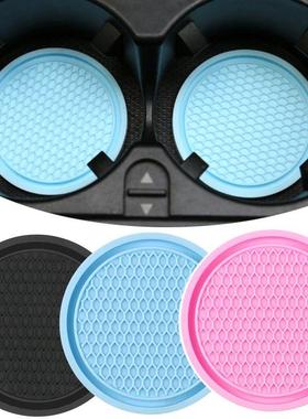 Car Non-slip Water Cup Pad Rhinestone Decoration Auto Interi