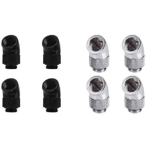 G1/4 Inch Male To Female Extender Fitting 4-Pack 45 Degree