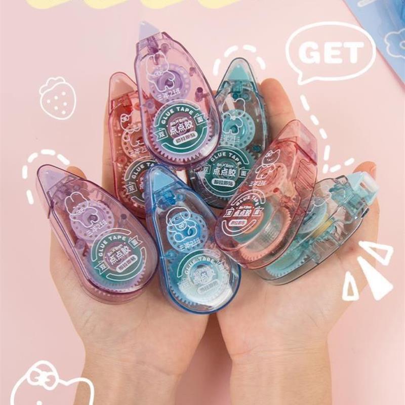Creative Double Sided Adhesive Dots Stick Roller Glue Tape D