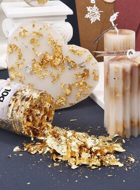 1box Gold Leaf Flakes Sequ Glitters Epoxy Resin Filling Gold