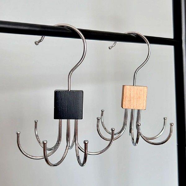 1/2Pcs Multifunctional Rotating Clothes Hook Punch Free 6