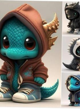 Elf Halloween elf creative display dinosaur toy props万圣节