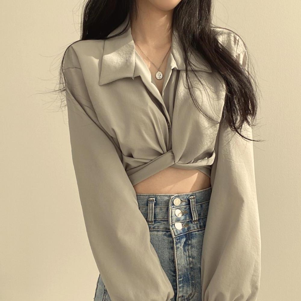 女衬衫上衣上衣衬衫长袖衬衫加码