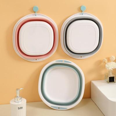 Square folding washbasin plastic dormitory laundry basin