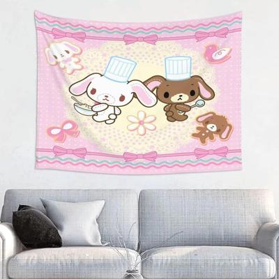 S-Sugarbunnies Anime Print Large Tapestry Wall Hanging Hippi