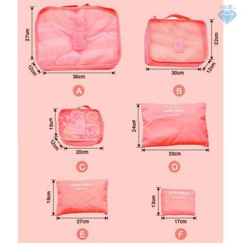 erproof Clothes Storage Luggage Organizer Pouch Packing Cube