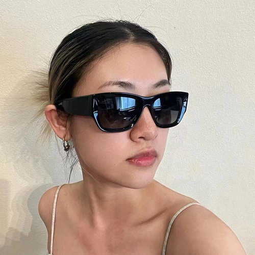 黑框大脸显瘦墨镜复古方形粗框遮阳镜男女同款ins太阳眼镜CH5507