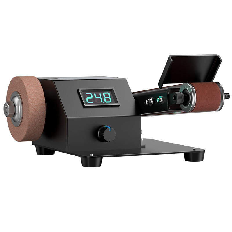 电动砂带机磨刀器全自动小型打磨机家用神器快速菜刀剪刀砂轮机