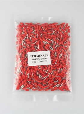 VE0508 E7508 E1008 E1508 E2508管型针型冷压接线端子铜线耳鼻子