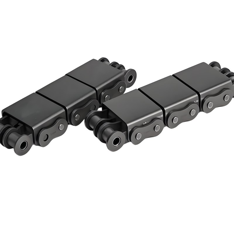 平移机U型盖板链条08BU2 10AU1 12A 16A双排工业传动输送坦克链条