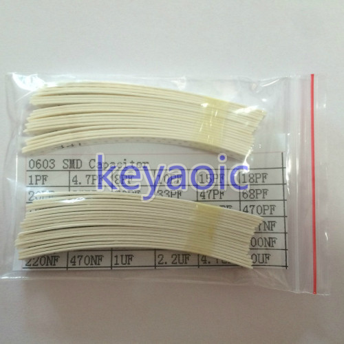 元件包 0603贴片电容样品包 1PF-10UF 36种各20只 混装 15元包邮