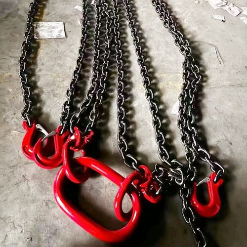 起重链条吊索具双腿4支吊钩吊环圆环锰钢加粗五金吊具蝴蝶扣链条