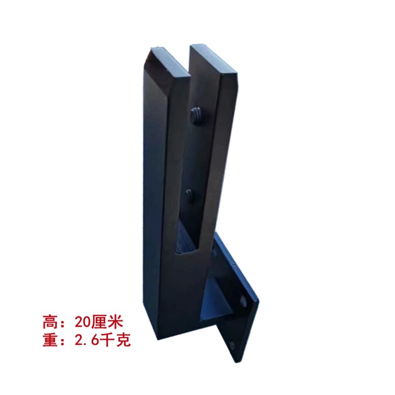 侧装侧挂侧面实心免打孔玻璃楼梯扶手地脚夹楼梯平台立柱阁楼护栏