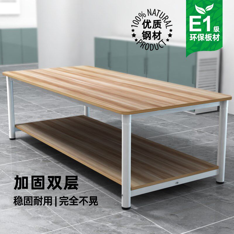 工作台双层包装裁布裁剪快递操作打包台车间工厂流水线工作台桌子