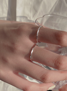 莫比乌斯环戒指925纯银