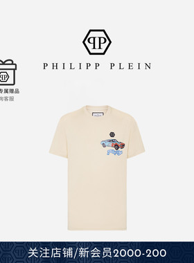 PHILIPP PLEIN 2026年春夏男士Cars Racing圆领印花短袖上衣T恤