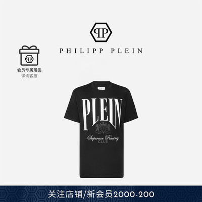 PHILIPP PLEIN 2026年春夏男士上衣Cars Racing圆领短袖T恤