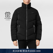 男士 PHILIPP PLEIN 纯色立领拉链夹克外套秋冬