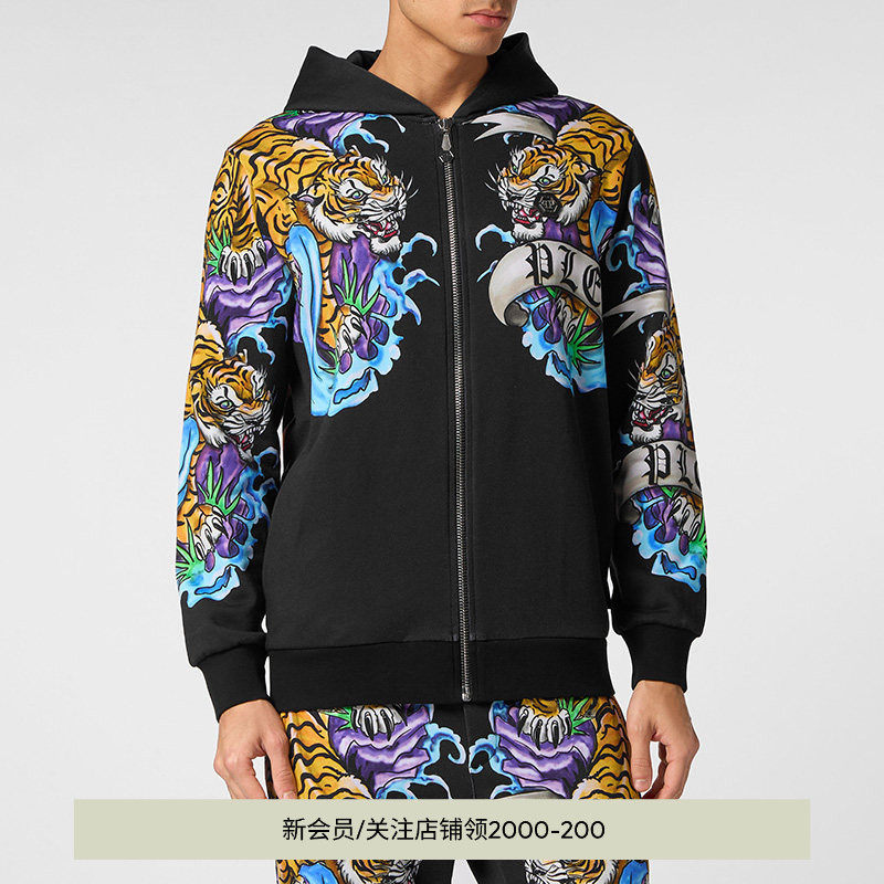 PHILIPP PLEIN 男士TATTOO运动卫衣连帽衫