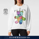 PHILIPP PLEIN 女士笑脸泰迪熊圆领卫衣