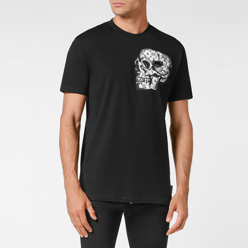 PHILIPP PLEIN 男女同款骷髅印花短袖圆领T恤