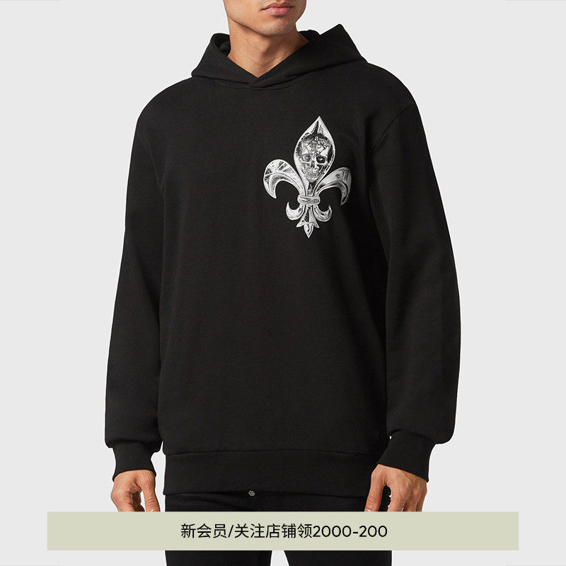 PHILIPP PLEIN 男士时尚图腾连帽卫衣