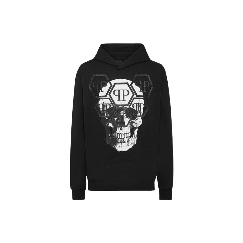 PHILIPP PLEIN 男士Skull长袖连帽卫衣