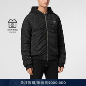 男士 PHILIPP PLEIN 褶皱连帽夹克外套秋冬