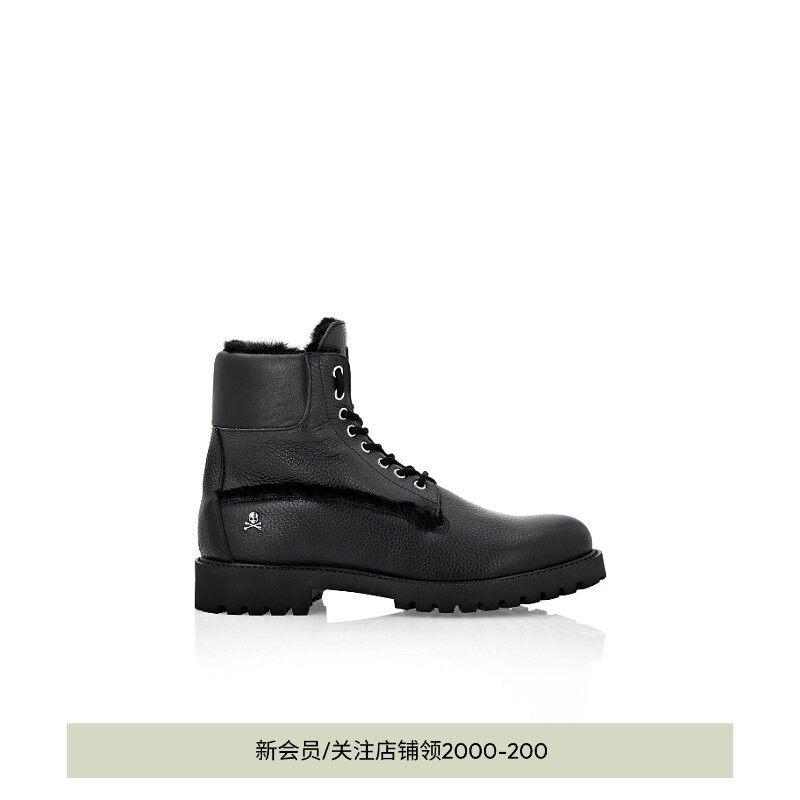PHILIPP PLEIN 女士骷髅图案短筒靴
