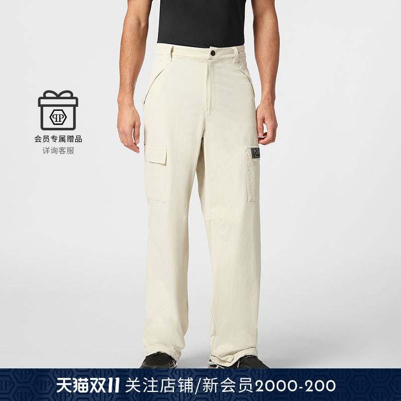 PHILIPP PLEIN 2025年秋冬男士经典Scratch宽松工装裤 PLEINSPORT