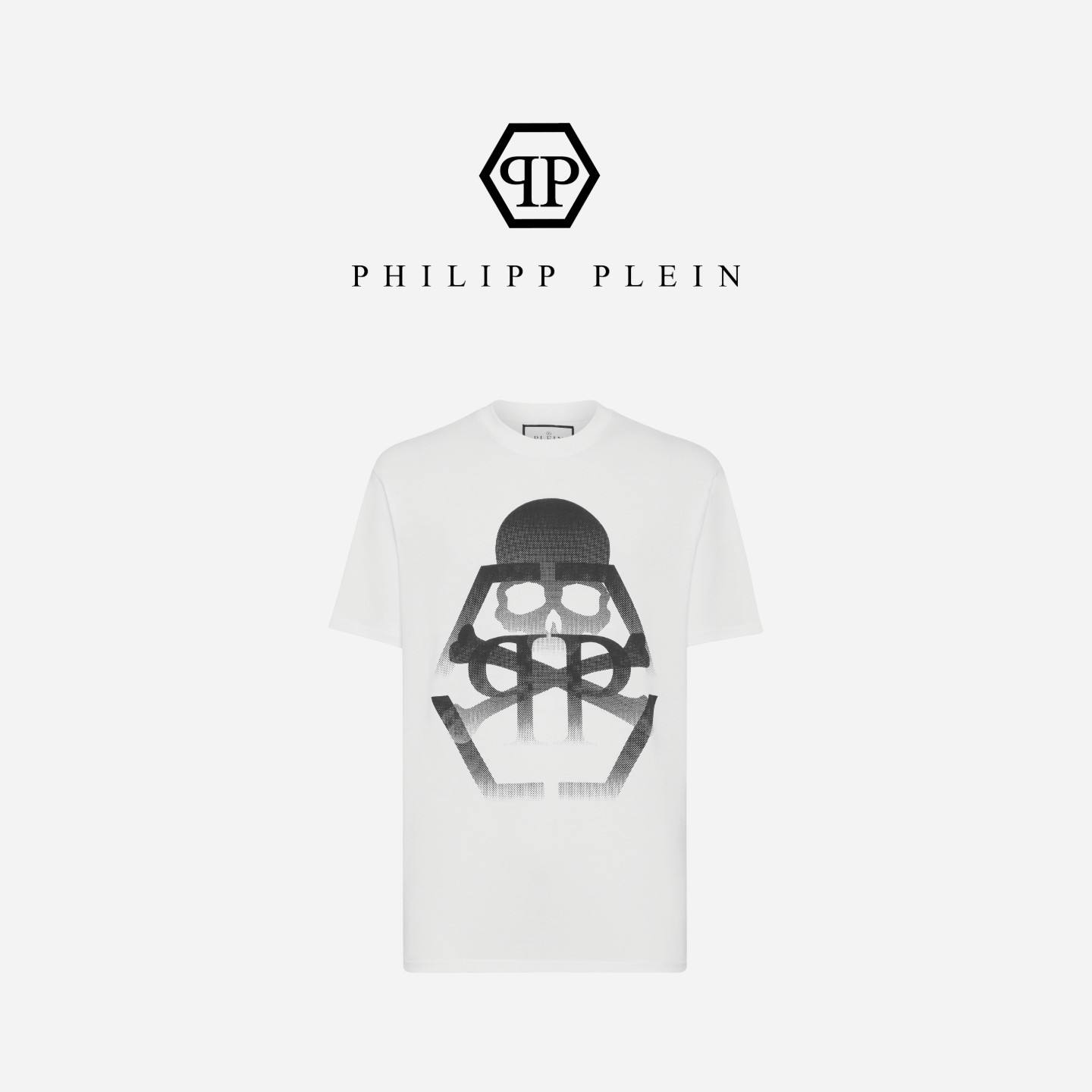 PHILIPP PLEIN/PP 2026年夏季男士Skull&Bones圆领短袖T恤