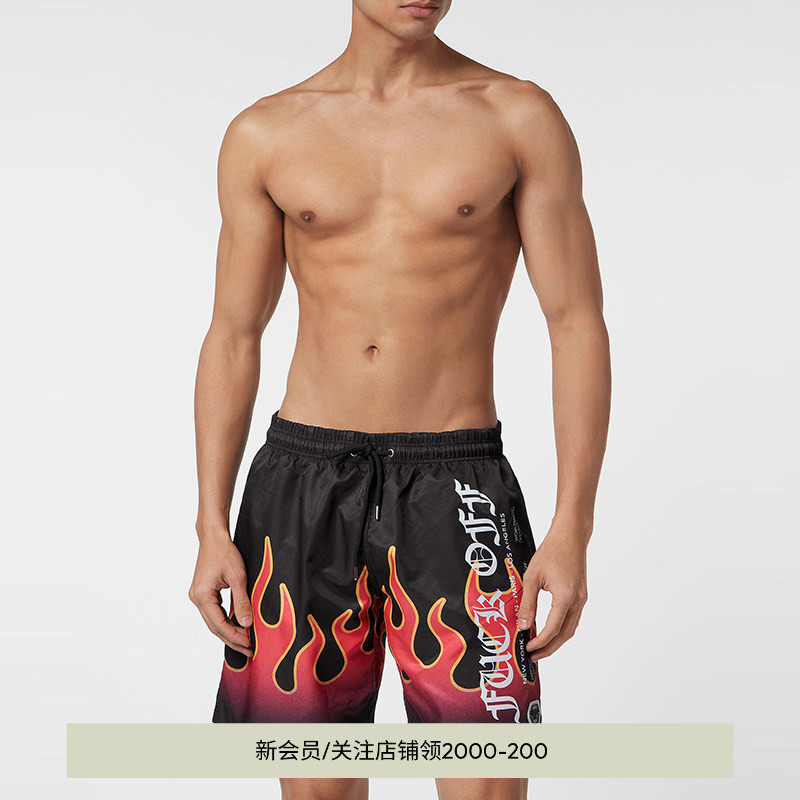 PHILIPP PLEIN 男士Flame火焰烈火泳裤