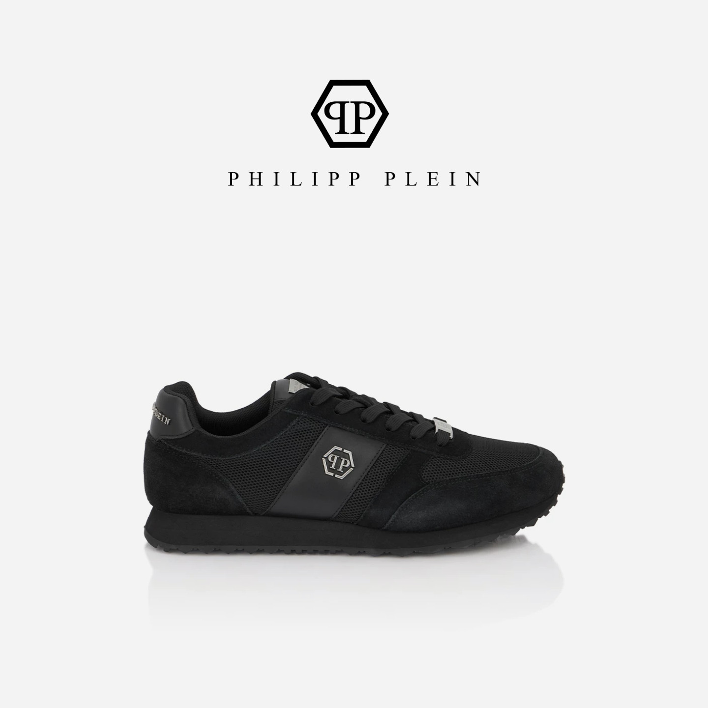 PHILIPP PLEIN 2026年秋冬男女款PP经典徽标 皮革织物休闲运动鞋
