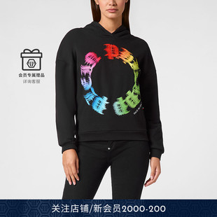 PHILIPP 女士彩虹哥特风连帽套头卫衣 PLEIN