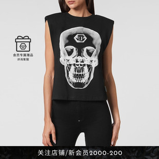 無袖 PHILIPP PLEIN 女士Skull時尚 T恤