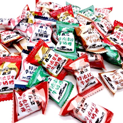 UHA悠哈特浓牛奶糖混合口味结婚庆喜糖散装批发网红儿童休闲零食