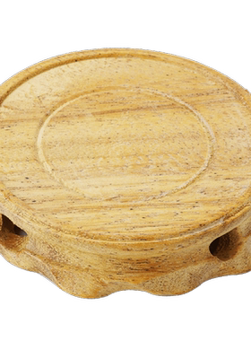 实木青木底座圆形倒流香炉