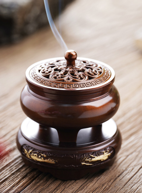 纯铜檀香炉家用室内安神