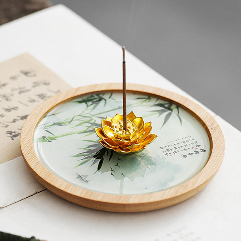 禅意莲花线香插心经文香座香托家用室内桌面小摆件檀香沉香熏香炉,节庆用品/礼品,线香,淘宝优惠券,粉丝福利购,淘宝优惠卷