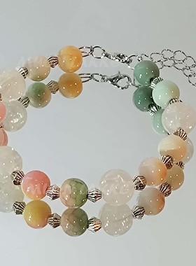 MUON LAKKE/拾光-原创彩色气质显贵多宝手串精致小众手链女款礼物