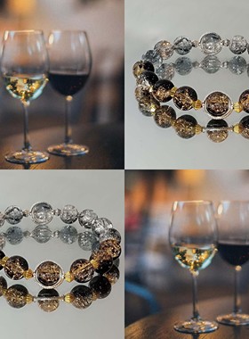 MUON LAKKE/相遇那天-原创设计琉璃手链女转运珠高级复古精致手串