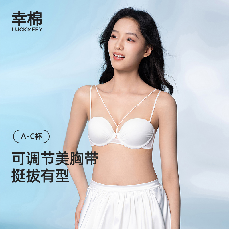 幸棉小胸聚拢网纱美胸带内衣女
