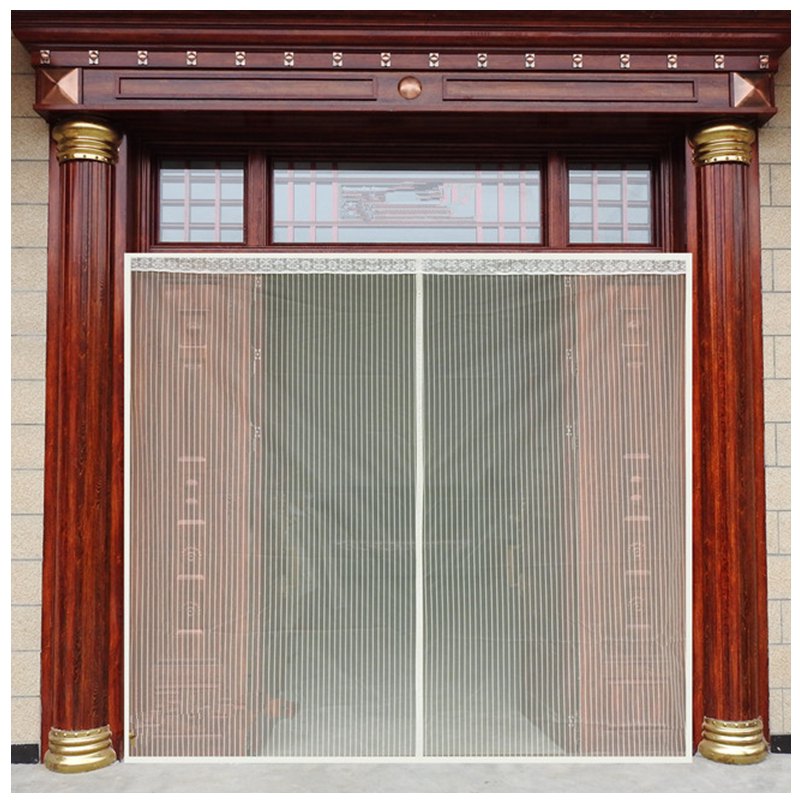 大门沙门防蚊纱门家用磁铁对吸网纱夏天磁性纱门帘房间免打孔入户