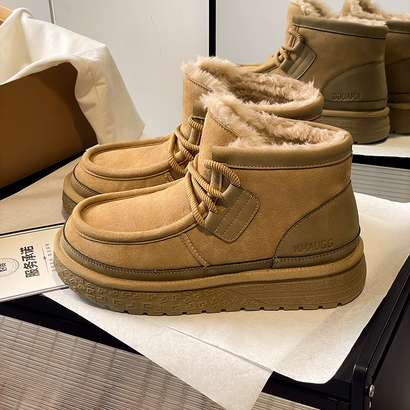 雪地靴男2025新款冬季时尚休闲