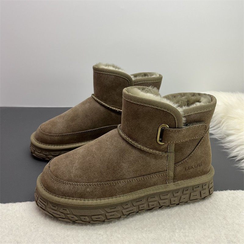 桑坡羊皮毛一体雪地靴男款冬季2025新款加绒加厚东北抗寒保暖棉鞋,流行男鞋,时尚雪地靴,淘宝优惠券,粉丝福利购,淘宝优惠卷