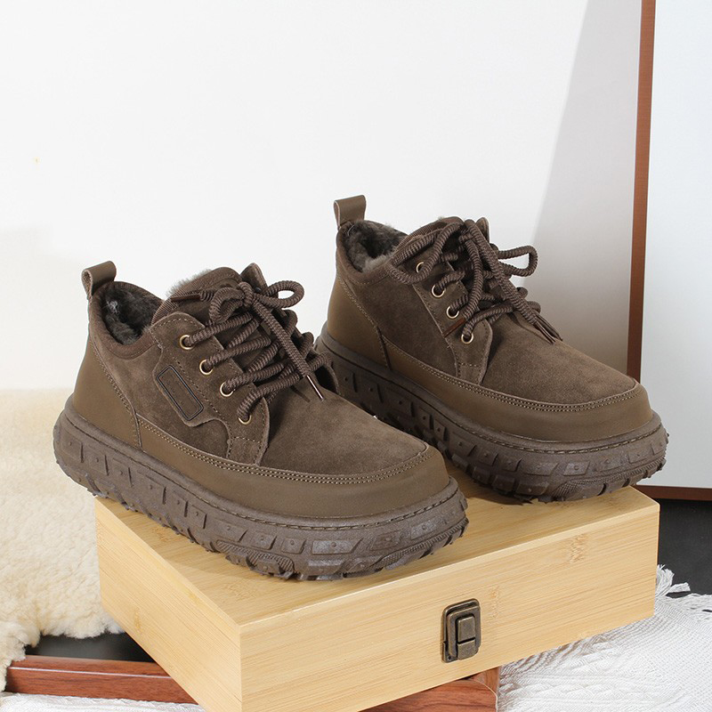 桑坡羊皮毛一体雪地靴男款