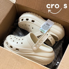 Cross官方旗舰店正品光轮洞洞鞋女款夏季外穿厚底增高软底凉拖鞋