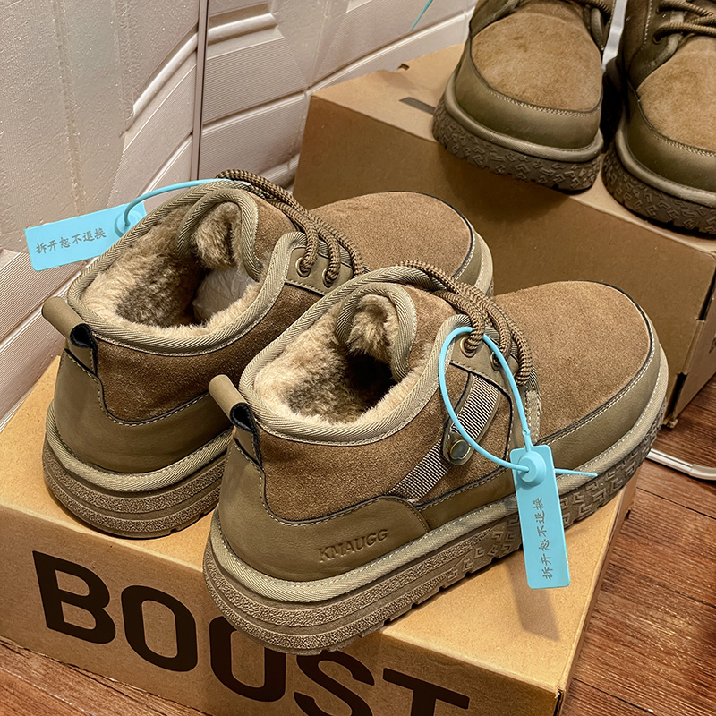 男士雪地靴冬季加绒加厚保暖皮毛