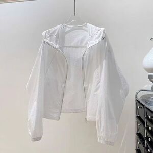 气质透气防晒衣女薄款开衫防晒外套2025新款春夏连帽防晒服小个子